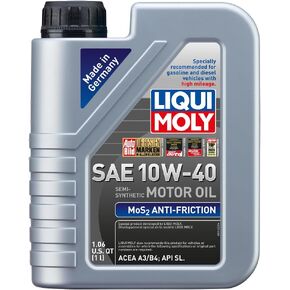 LIQUI MOLY MoS2 Antifriction SAE 10W-40 | 5 L | Part -synthetic engine oil | SKU: 2043