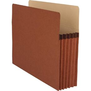 Business Source 65795 File Pocket, 5-1/4-Inch Exp., Legal, 10/BX, Redrope