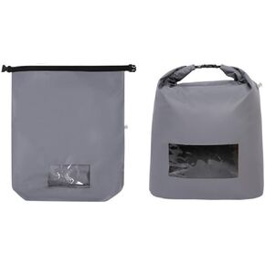 TSINGS Large Capacity Collapsible Fishing Gear Bag 29 * 23 Inches with Sealed Oxygenation Hole, Car Portable Live Fish Bucket (Gray)