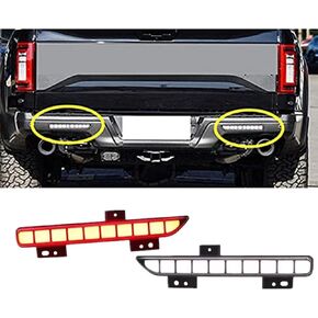 ECAHAYAKU Fender Side Marker LED Lights For Ford Raptor F150 2015-2020 Switchback White/Amber Daytime Running Light With Sequential Turn Signal Fog Light Assembly