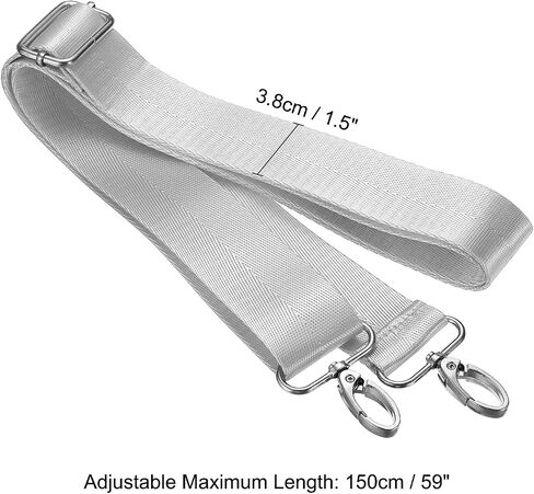 PATIKIL Shoulder Strap, Nylon Adjustable Replacement Strap with Metal Swivel Hooks for Camera Laptop Case in Saudi Arabia