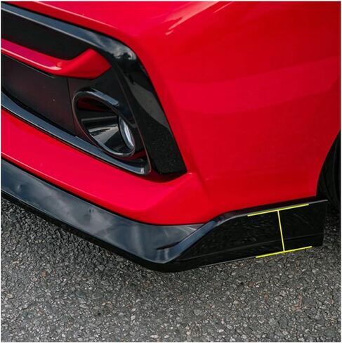 MUCO 3pcs Front Bumper Lip Spoiler Kit Compatible with Honda Civic SI Hatchback 2017 2018 2019 2020 2021 Gloss Black M-Performance Front Bumper Lip Spoiler Lip Lower Bumper Body in Saudi Arabia