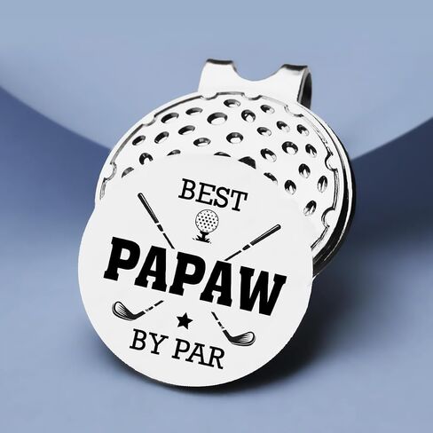 TSUYAWU Papaw Golf Marker with Magnetic Hat Clip Golf Novelty Gift - Best Papaw by Par Golf Ball Marker - Golf Accessories Gifts for Papaw Grandpa Golf Lovers Golfer in Saudi Arabia
