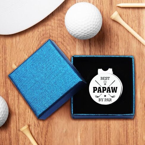TSUYAWU Papaw Golf Marker with Magnetic Hat Clip Golf Novelty Gift - Best Papaw by Par Golf Ball Marker - Golf Accessories Gifts for Papaw Grandpa Golf Lovers Golfer in Saudi Arabia