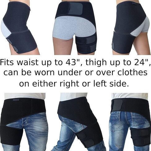 Amelia's Crafts Brace for Sciatica Pain Relief Compression Support Wrap for Sciatic Nerve Pulled Thigh Hip Strain Injury for Men Women in Saudi Arabia