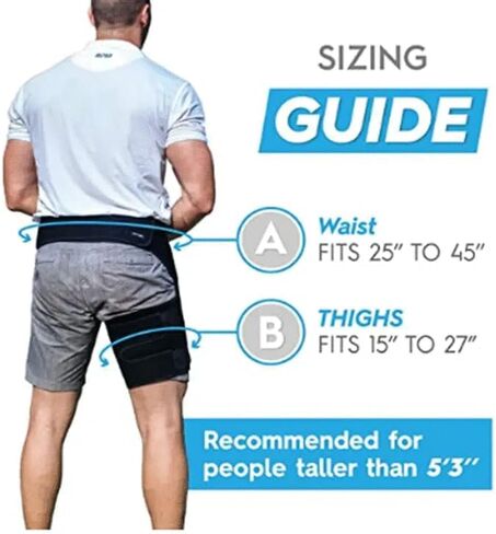 Amelia's Crafts Brace for Sciatica Pain Relief Compression Support Wrap for Sciatic Nerve Pulled Thigh Hip Strain Injury for Men Women in Saudi Arabia