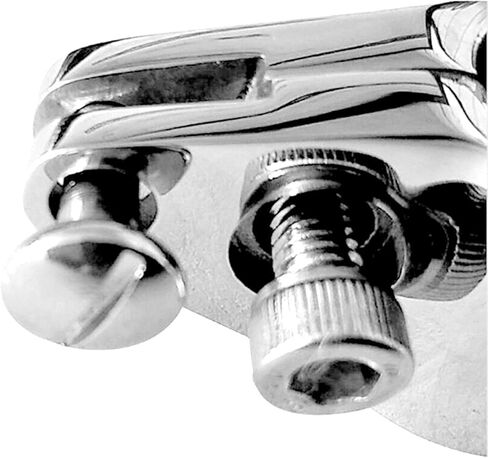 2Pcs Boat Bimini Top Hinged Jaw Slide, Stainless Steel 316 Marine Boat Canopy Tube Clamp Fitting Boat Accessories (Type: with Lock nut, 1inch) in Saudi Arabia