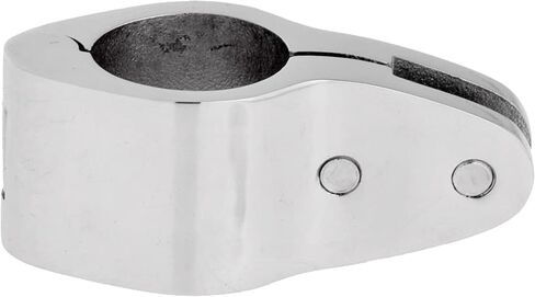 2Pcs Boat Bimini Top Hinged Jaw Slide, Stainless Steel 316 Marine Boat Canopy Tube Clamp Fitting Boat Accessories (Type: with Lock nut, 1inch) in Saudi Arabia