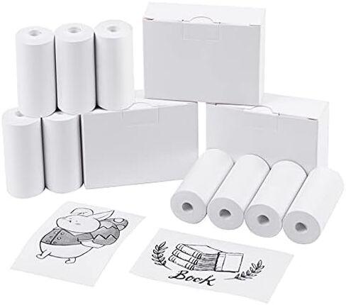 9 Rolls Premium Mini Printer Paper, Regular Thermal Paper Rolls for Mini Pocket Thermal Printer, Receipt Thermal Printer - 57mm x 5.8m, Diameter 25mm, Smooth,Flexible, 10 Years Duration in Kuwait