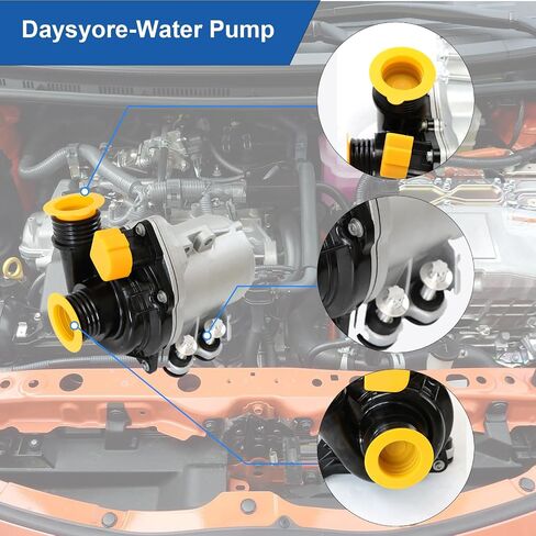Electric Engine Water Pump with 3 Bolts 11517632426 Fits for 335i Z4 640i 740i E84 E70 E90 OE Replacement A2C53326031 941504E 41504E 7632426 11517586928 11517586929 11206043003 in Saudi Arabia