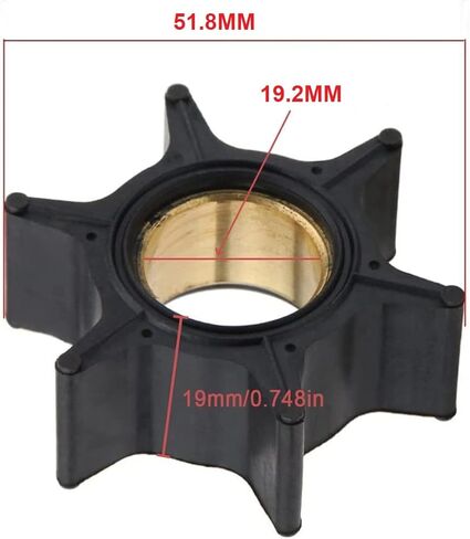 47-89983T Water Pump Impeller for Mercury Mariner Outboard 30 35 40 45 50 60 65 70 HP Boat Motor Engine Parts Replacement Sierra 18-3007 47-65959 47-20268 47-89983 in Saudi Arabia