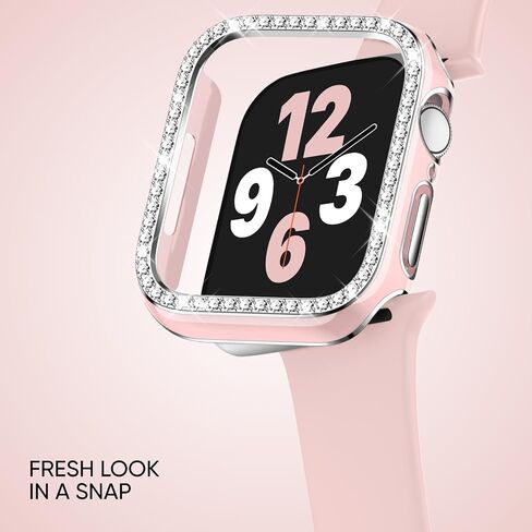 Adorique 3-in-1 Compatible for Apple Watch Band 40mm 41mm 42mm 44mm 45mm 46mm, Soft Silicone Sport Strap for iWatch Series SE 10 9 8 7 6 5 4 3 in Kuwait