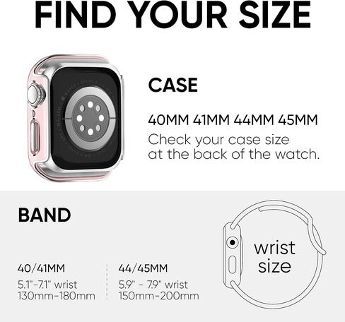 Adorique 3-in-1 Compatible for Apple Watch Band 40mm 41mm 42mm 44mm 45mm 46mm, Soft Silicone Sport Strap for iWatch Series SE 10 9 8 7 6 5 4 3 in Kuwait