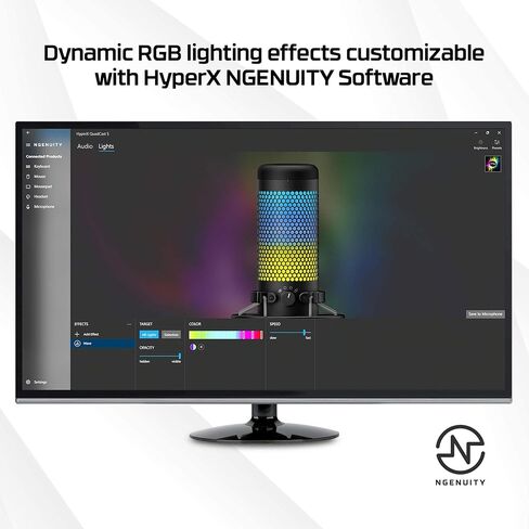 HyperX QuadCast S RGB USB Condenser Gaming Microphone for PC PS4 & Mac (Renewed) in Saudi Arabia