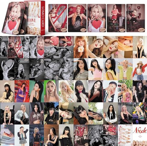 PYAJUU (G) I-DLE Photo Cards 55pcs GIDLE I LOVE Photo Cards KPOP (G) I-DLE LOMO Cards I LOVE Photocard Gift for Fans Daughter (G) I-DLE Merch in Saudi Arabia