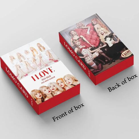 PYAJUU (G) I-DLE Photo Cards 55pcs GIDLE I LOVE Photo Cards KPOP (G) I-DLE LOMO Cards I LOVE Photocard Gift for Fans Daughter (G) I-DLE Merch in Saudi Arabia