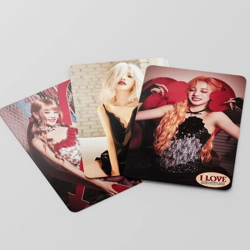 PYAJUU (G) I-DLE Photo Cards 55pcs GIDLE I LOVE Photo Cards KPOP (G) I-DLE LOMO Cards I LOVE Photocard Gift for Fans Daughter (G) I-DLE Merch in Saudi Arabia