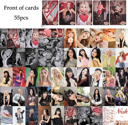 PYAJUU (G) I-DLE Photo Cards 55pcs GIDLE I LOVE Photo Cards KPOP (G) I-DLE LOMO Cards I LOVE Photocard Gift for Fans Daughter (G) I-DLE Merch in Saudi Arabia
