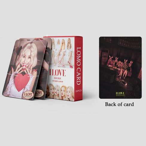 PYAJUU (G) I-DLE Photo Cards 55pcs GIDLE I LOVE Photo Cards KPOP (G) I-DLE LOMO Cards I LOVE Photocard Gift for Fans Daughter (G) I-DLE Merch in Saudi Arabia
