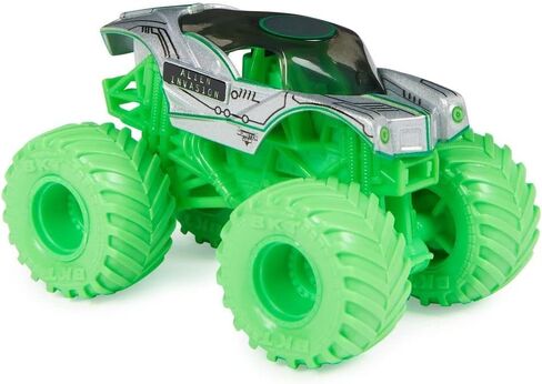 شاحنة مونستر جام 2022 سبين ماستر 1:64 داي كاست مع ملحقات إضافية: غزو كائن فضائي فائق الوقود in Kuwait