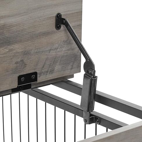 35-Inch Dog Crate Furniture,Dog Cage with Sliding Door, Drawer and Storage - Wooden Dog Kennel End Table, Easy Assembly - Ideal for Small to Medium Dogs - Rustic Brown in Kuwait