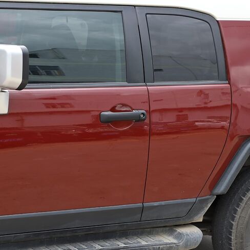 LLKUANG ABS مقبض الباب الخارجي للسيارة غطاء مزخرف مناسب لملحقات مقبض Toyota FJ Cruiser 4 قطعة/المجموعة (نمط ألياف الكربون) in Saudi Arabia