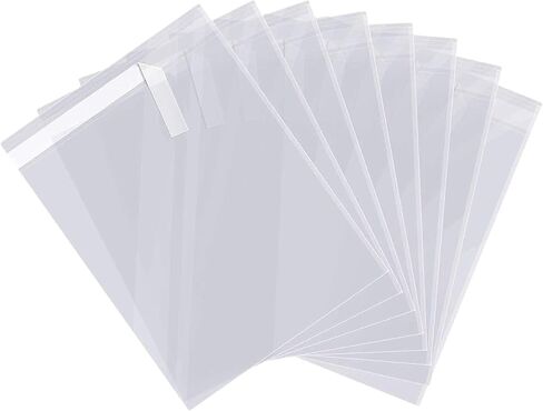 MIASHIP Clear Cellophane Bags 9x12 Inch Resealable Cello Plastic Bags for Gift Wrapping, Sweet Bags, Cookie Bags, Clear Cello Bags and Jewelry Bags | Perfect for Small Businesses | Pack of 100 in Saudi Arabia