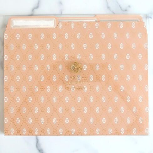 Anna Griffin Lillian Floral File Folders - 12 Elegant Letter Size Folders with 3 Tab Dividers, Perfect for Organizing Documents in Style at Home or Office in Saudi Arabia