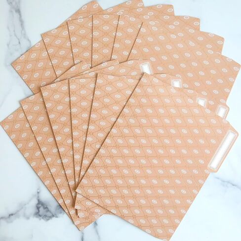 Anna Griffin Lillian Floral File Folders - 12 Elegant Letter Size Folders with 3 Tab Dividers, Perfect for Organizing Documents in Style at Home or Office in Saudi Arabia