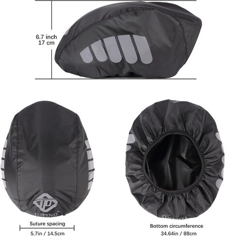 TOPIND Bike Helmet Cover High Visibility Waterproof Cycling Helmet Rain Cover with Reflective Strip Dustproof Breathable Mountain Road Bicycle Helmet Snow Cover Ride Gear in Saudi Arabia