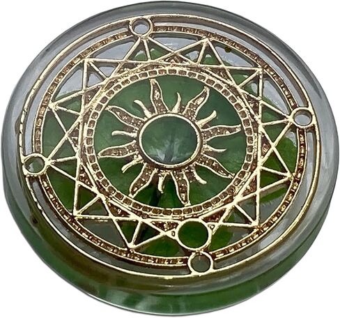 Real Four Leaf Clover Good Luck Pocket Token, Preserved, 1.25", Including Metal Ornament (Dream Catcher) in Saudi Arabia