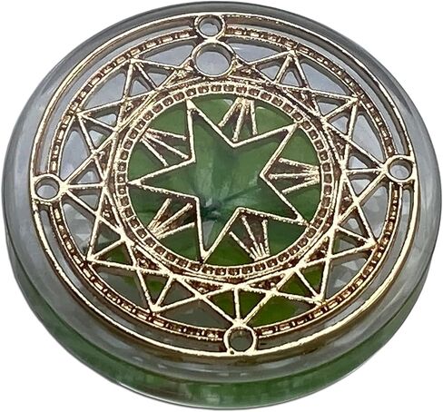 Real Four Leaf Clover Good Luck Pocket Token, Preserved, 1.25", Including Metal Ornament (Dream Catcher) in Saudi Arabia