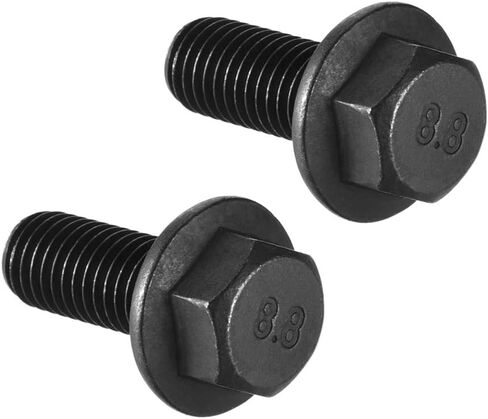 Uxcell M10x20mm مسامير شفة سداسية خيط اليد اليسرى 8.8 درجة من الفولاذ الكربوني الأسود 2 قطعة in Saudi Arabia