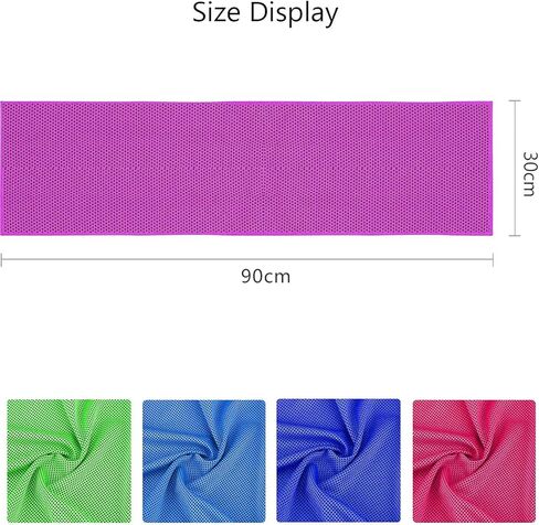 Gillna Cooling Towels for Neck and Face,10 Packs Ice Towel (36"x 12")，Soft Breathable Chilly Towel,Instant Microfiber Towels for Yoga, Fishing,Sport,Fitness and Running in Kuwait