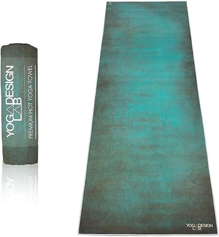 Yoga Design LAB | The HOT Yoga Towel | Premium Non Slip Colorful Towel | Designed in Bali | Eco Printed + Quick Dry + Mat Sized | Ideal for Hot Yoga, Bikram, Ashtanga, Sport, Travel! (Breathe,) in Saudi Arabia