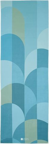 Yoga Design LAB | The HOT Yoga Towel | Premium Non Slip Colorful Towel | Designed in Bali | Eco Printed + Quick Dry + Mat Sized | Ideal for Hot Yoga, Bikram, Ashtanga, Sport, Travel! (Breathe,) in Saudi Arabia