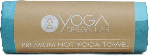 Yoga Design LAB | The HOT Yoga Towel | Premium Non Slip Colorful Towel | Designed in Bali | Eco Printed + Quick Dry + Mat Sized | Ideal for Hot Yoga, Bikram, Ashtanga, Sport, Travel! (Breathe,) in Saudi Arabia