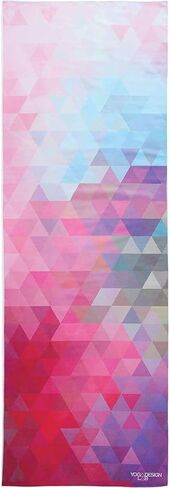 Yoga Design LAB | The HOT Yoga Towel | Premium Non Slip Colorful Towel | Designed in Bali | Eco Printed + Quick Dry + Mat Sized | Ideal for Hot Yoga, Bikram, Ashtanga, Sport, Travel! (Breathe,) in Saudi Arabia