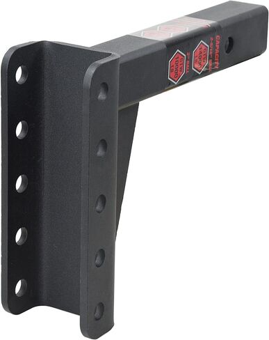 TOPTOW 64352 Adjustable Trailer Tow Hitch Mount with Dual Ball 2" & 2-5/16", 8-1/2" Drop, 2" Receiver Shank, 14,000lbs Capacity… in Kuwait