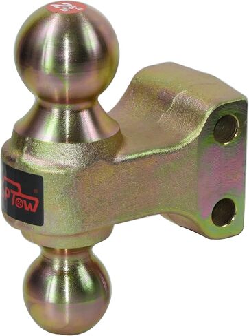 TOPTOW 64352 Adjustable Trailer Tow Hitch Mount with Dual Ball 2" & 2-5/16", 8-1/2" Drop, 2" Receiver Shank, 14,000lbs Capacity… in Kuwait