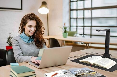 IRIScan Desk 5 Pro: ماسح ضوئي للكمبيوتر المحمول والمستندات I a3 Scanner I Library Scanner I محرر PDF مجاني I ماسح ضوئي محمول I Book Scanner I AI Flattening I المسح التلقائي AI I Finger Hiding I 12MP I Win Mac in Kuwait