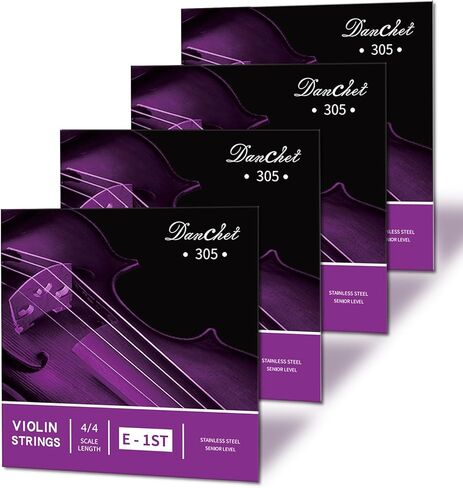 أوتار الكمان دانشيت 4/4 E1. 4 قطع مستوى رفيع، نهاية كروية، ستانلس ستيل 305… in Kuwait