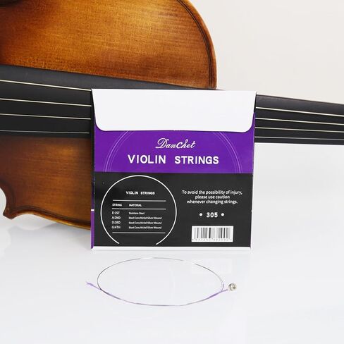 أوتار الكمان دانشيت 4/4 E1. 4 قطع مستوى رفيع، نهاية كروية، ستانلس ستيل 305… in Kuwait
