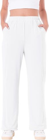 MAISON MISFITS 15 Womens Cool Summer Pants Elastic Waist Sweatpants Joggers with Pockets Lightweight Wide Leg 2024 UPF 50+ in Kuwait