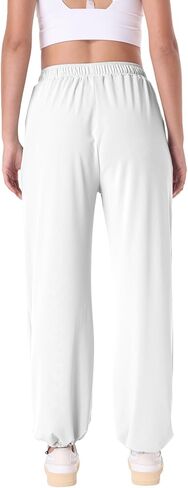 MAISON MISFITS 15 Womens Cool Summer Pants Elastic Waist Sweatpants Joggers with Pockets Lightweight Wide Leg 2024 UPF 50+ in Kuwait