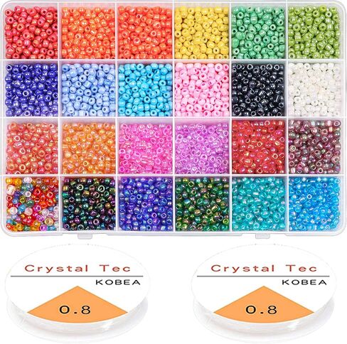 4mm Glass Seed Beads, 6/0 Small Pony Beads Jewelry Friendship Bracelet Making Kit, Tiny Waist Letter Beads, DIY Art Craft Gifts in Saudi Arabia