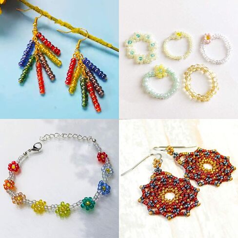 4mm Glass Seed Beads, 6/0 Small Pony Beads Jewelry Friendship Bracelet Making Kit, Tiny Waist Letter Beads, DIY Art Craft Gifts in Saudi Arabia