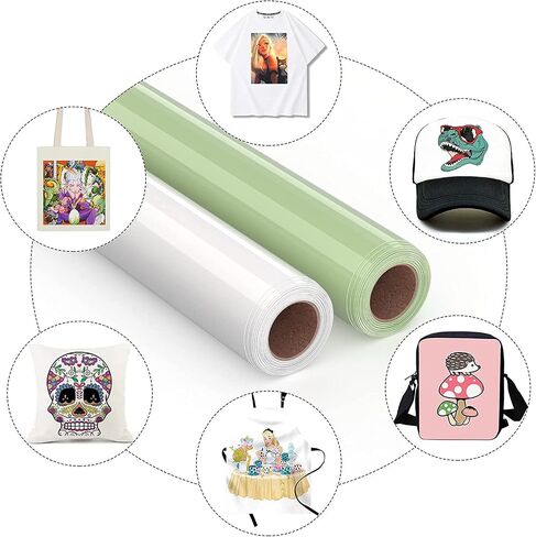 Sublimation HTV for Dark/Light Fabric, Matte Sublimation Vinyl 12 inch X 8 ft, Sublimation Blanks for Sublimation Shirts/Bag/Hat/Pillow in Saudi Arabia
