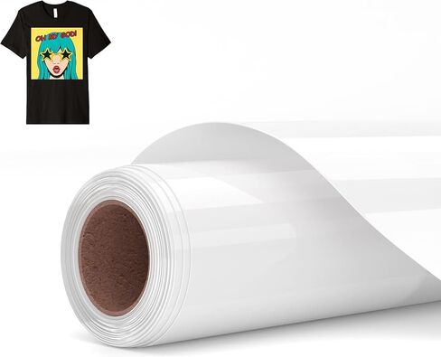 A ANGG Sublimation HTV للنسيج الداكن/الخفيف - فينيل تصعيد غير لامع مقاس 12 بوصة × 8 قدم - فراغات تصعيد للقمصان/الحقيبة/القبعة/الوسادة in Kuwait