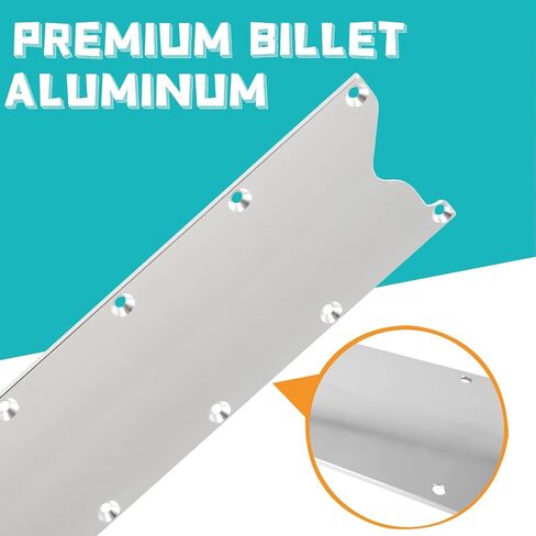 LS Gen 3 Valley Pan طوقا غطاء لوحة الألومنيوم الخام منخفض المستوى متوافق مع LSX LS1 LM7 LR4 LQ4 LS6 L59 LQ9 LM4 L33 in Saudi Arabia